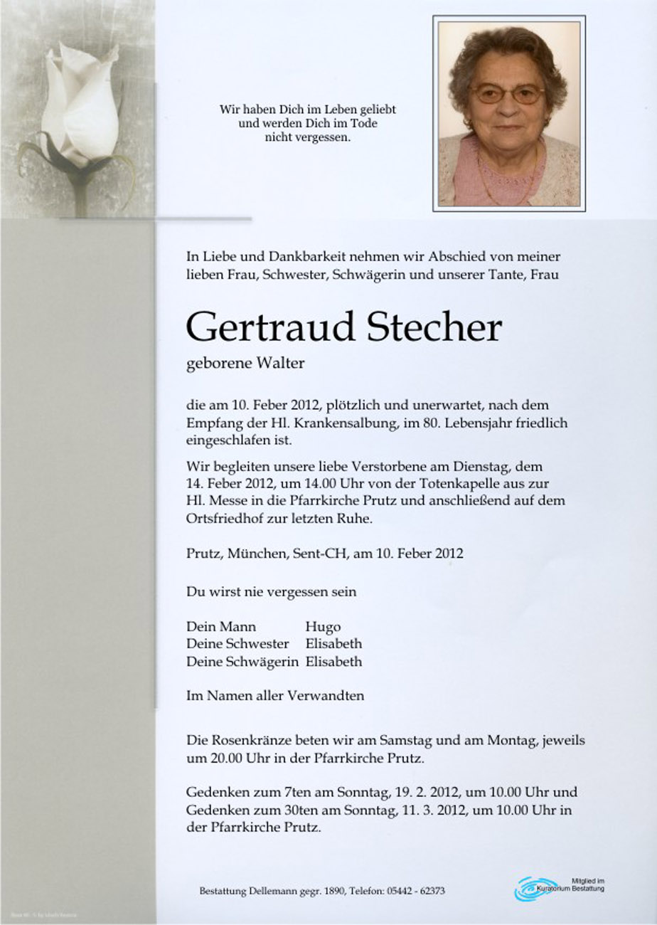   Gertraud Stecher
