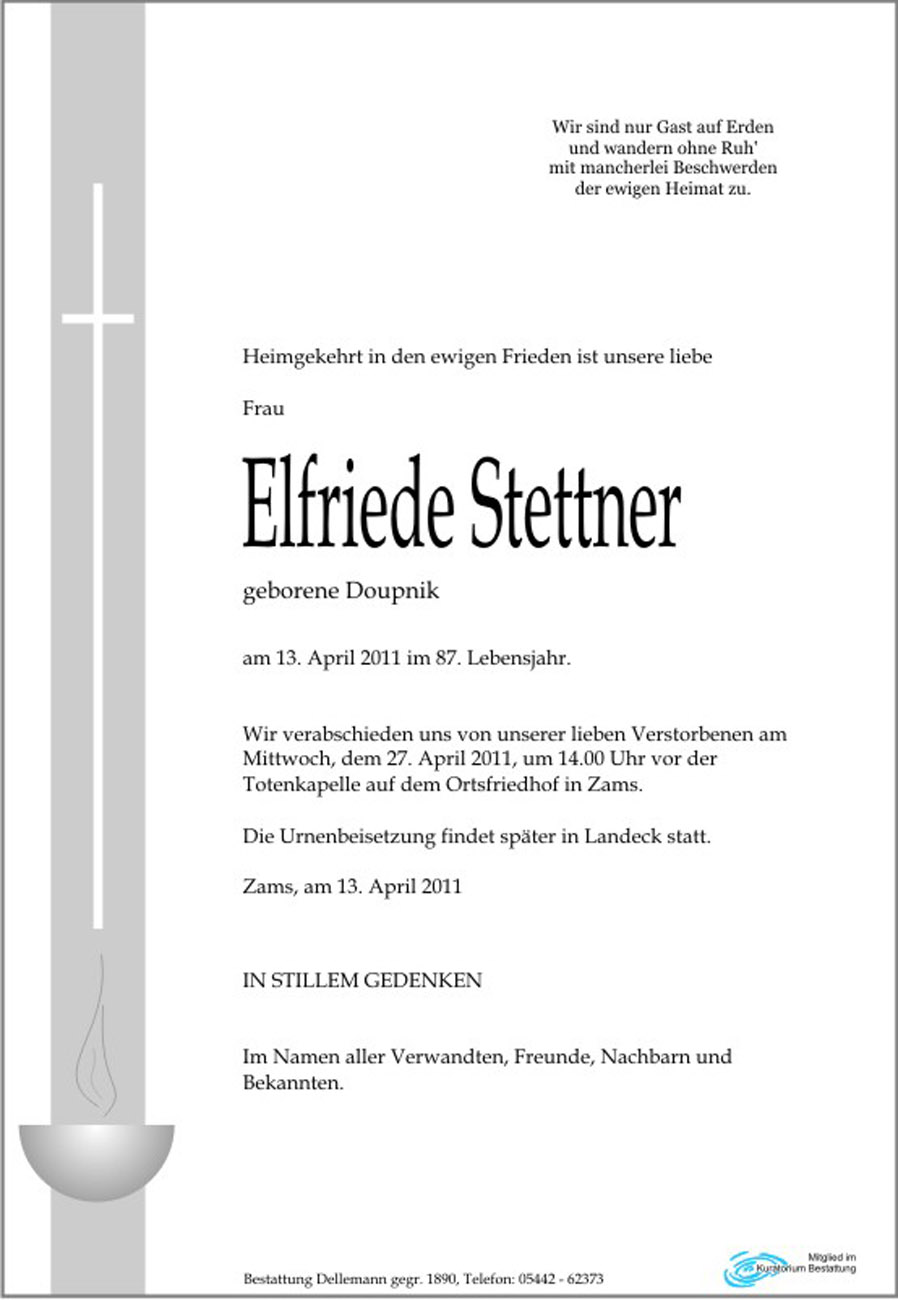   Elfriede Stettner