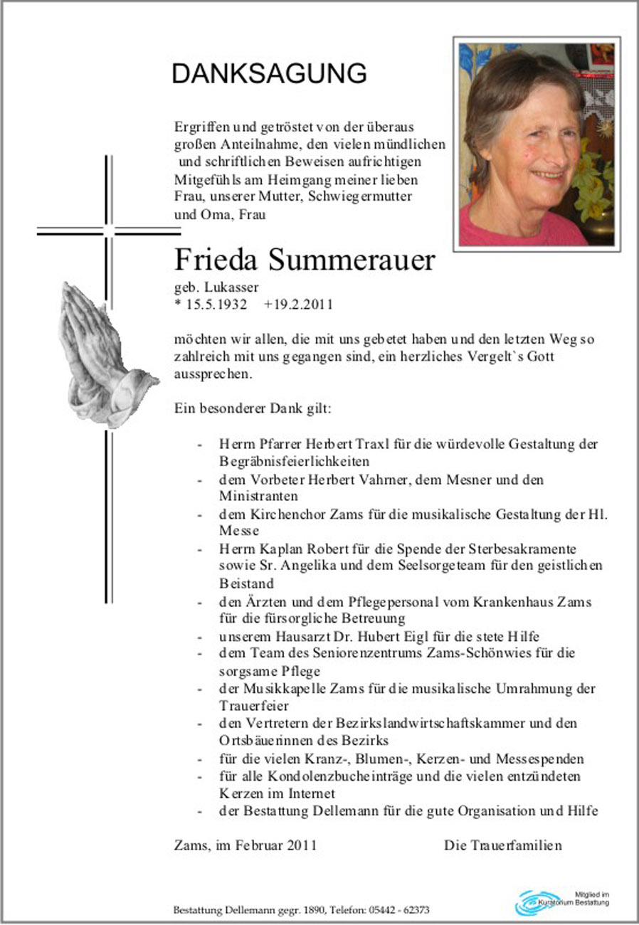   Frieda Summerauer
