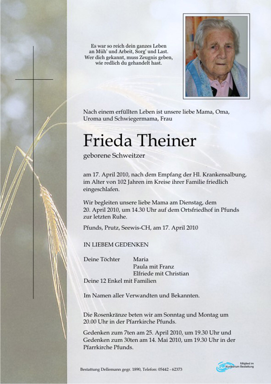   Frieda Theiner