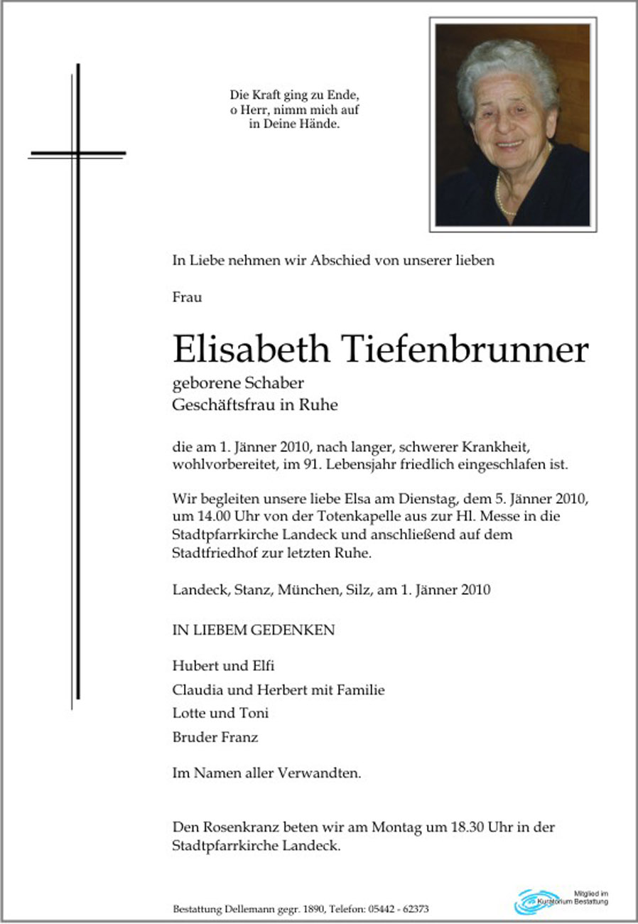   Elisabeth Tiefenbrunner