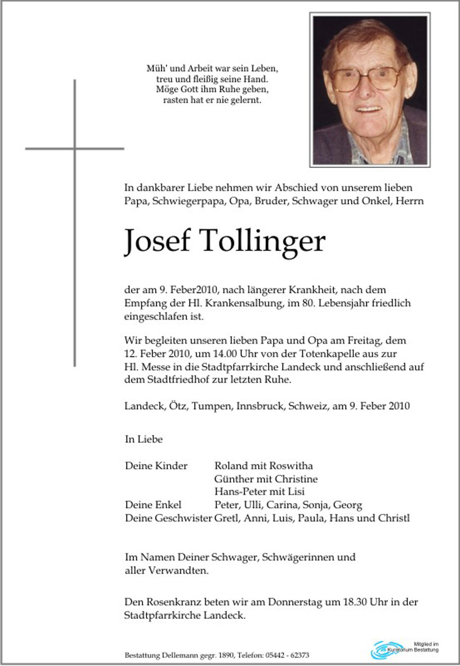   Josef Tollinger