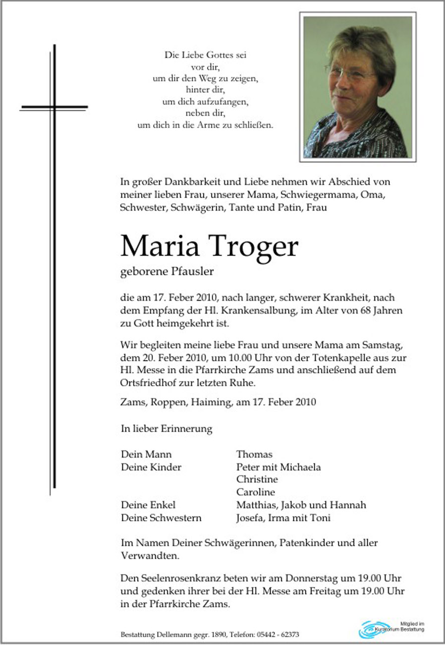   Maria Troger