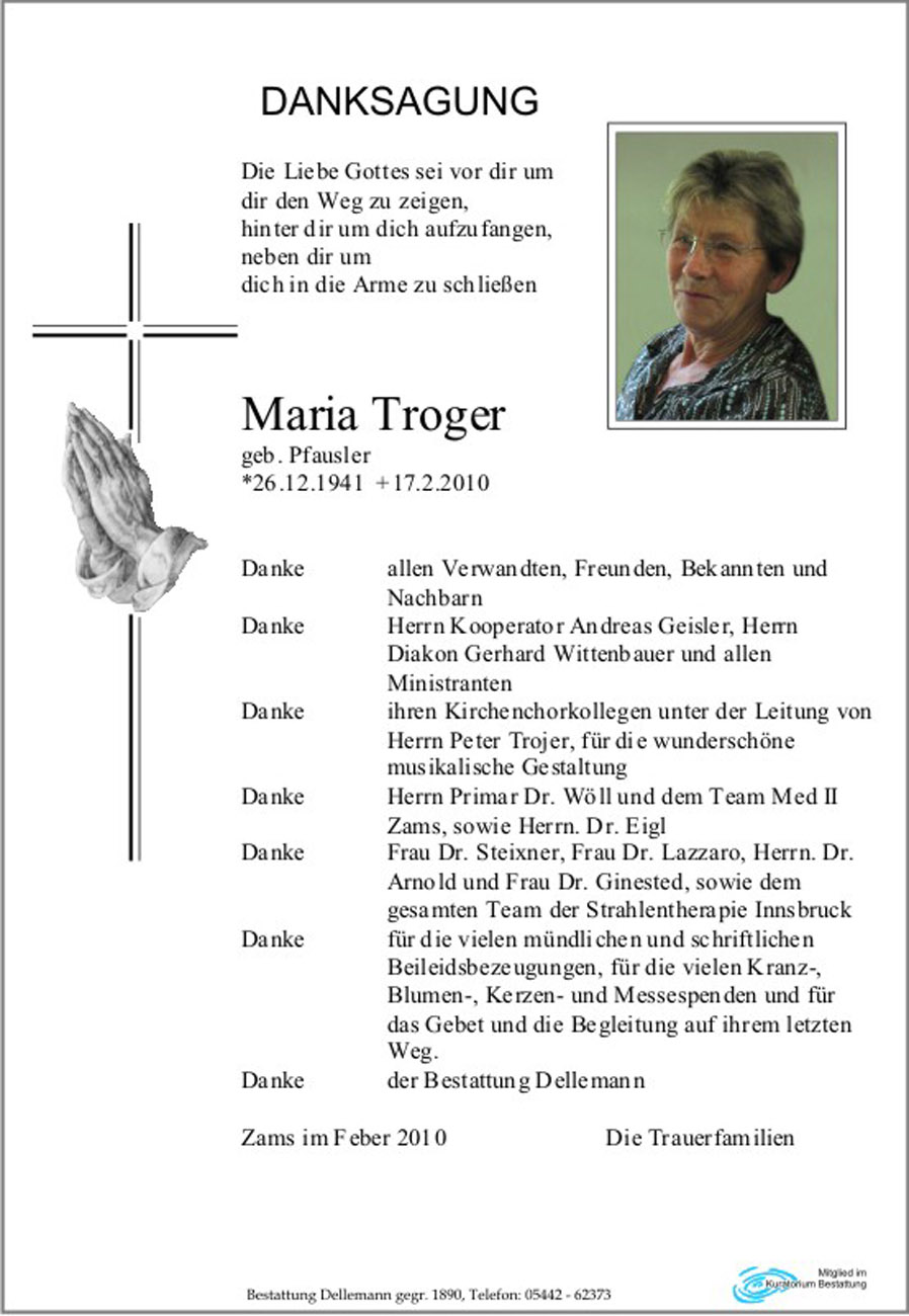   Maria Troger