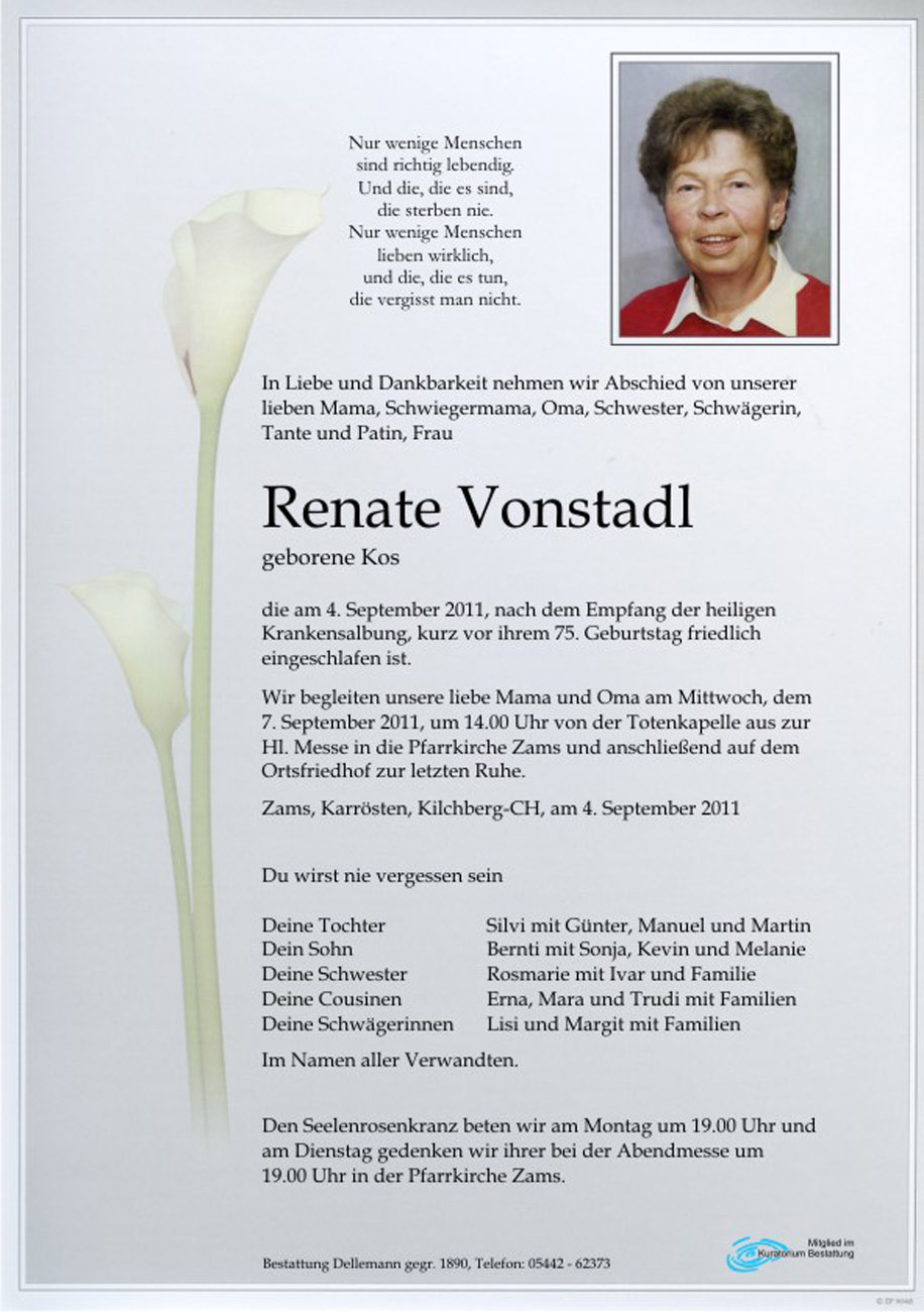   Renate Vonstadl