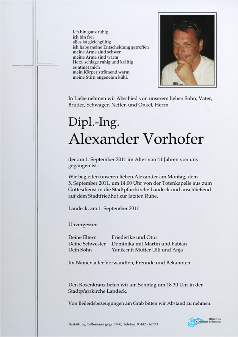   Dipl.-Ing. Alexander Vorhofer