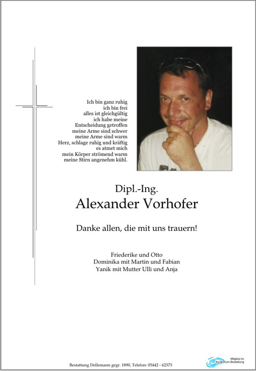   Dipl.-Ing. Alexander Vorhofer