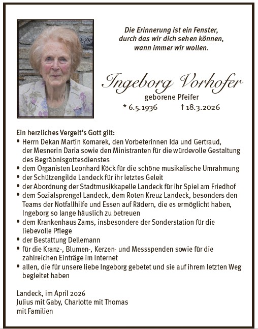 Ingeborg Vorhofer 