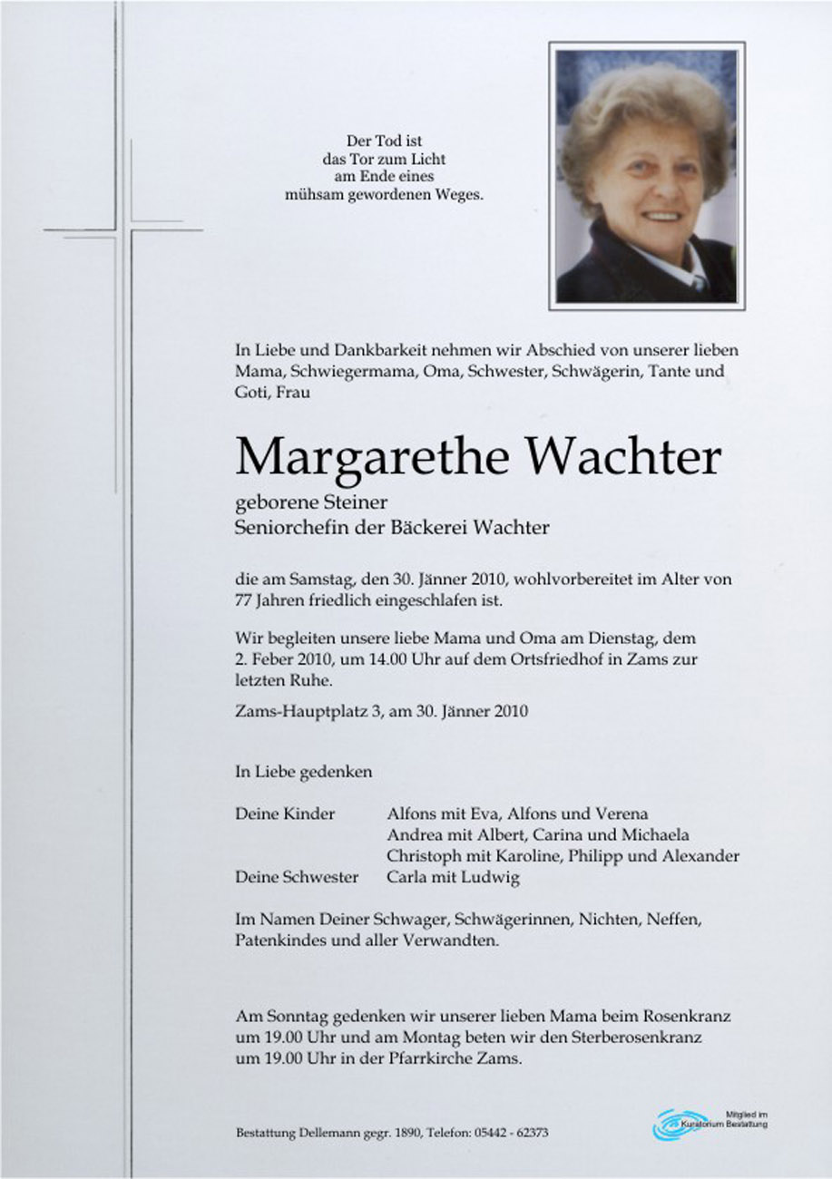   Margarethe Wachter