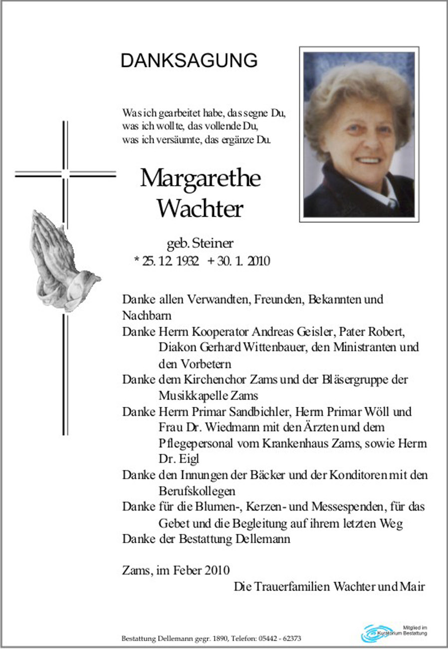   Margarethe Wachter