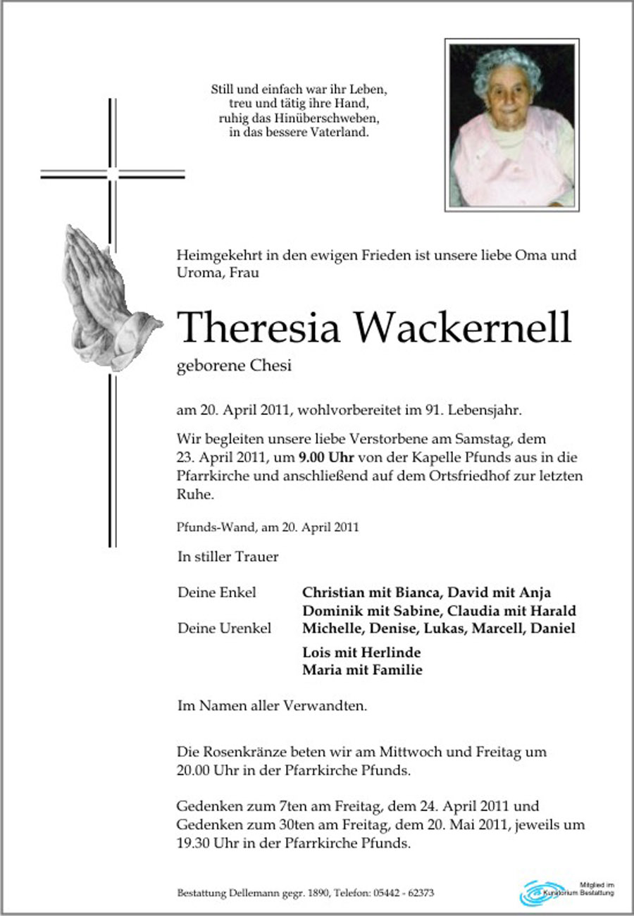   Theresia Wackernell