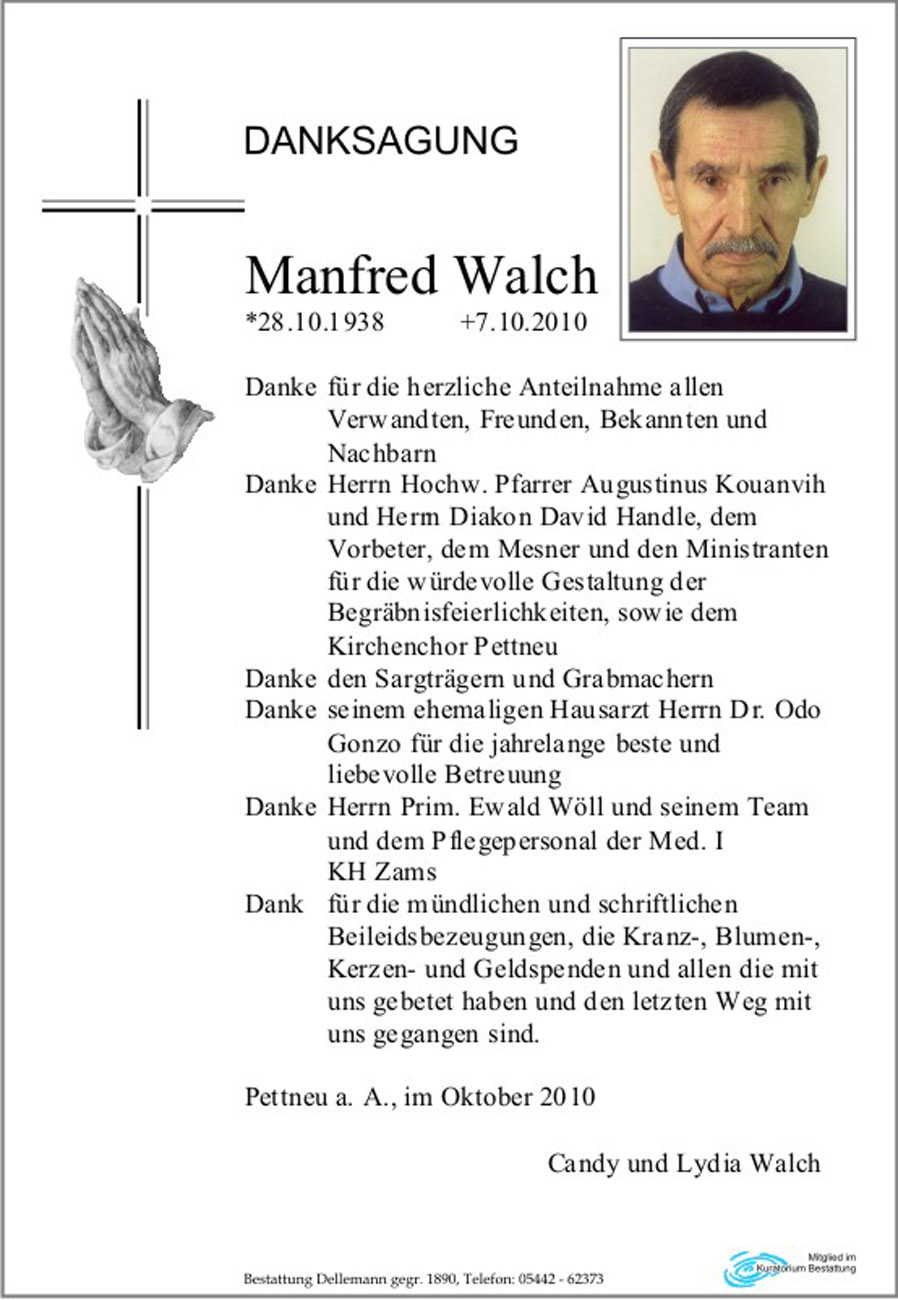   Manfred Walch