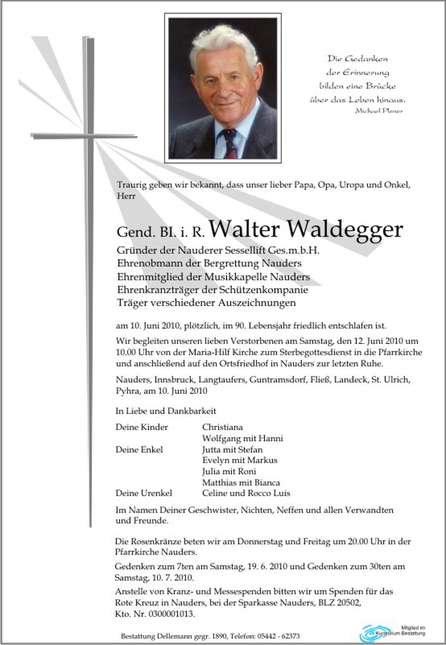   Walter Waldegger