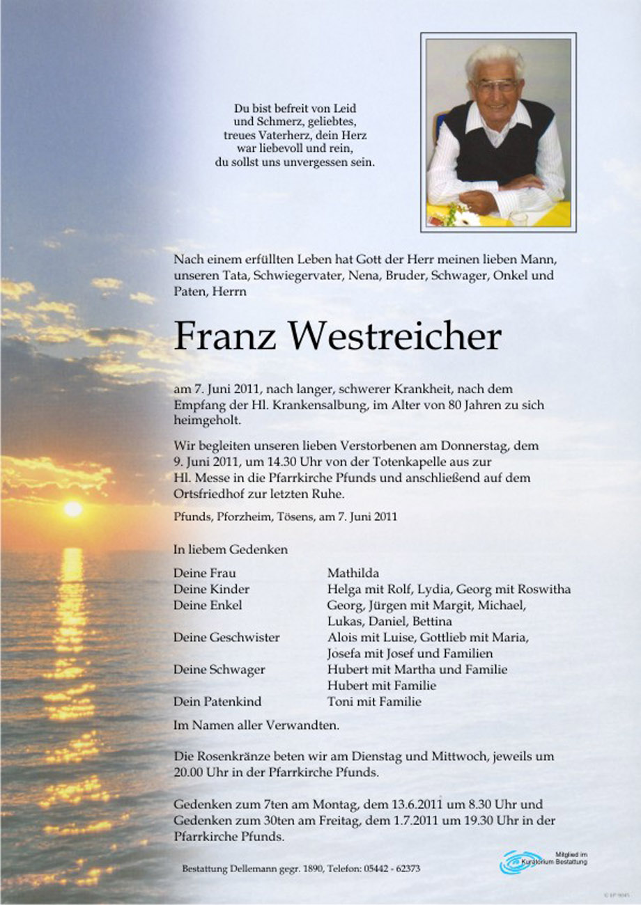   Franz Westreicher
