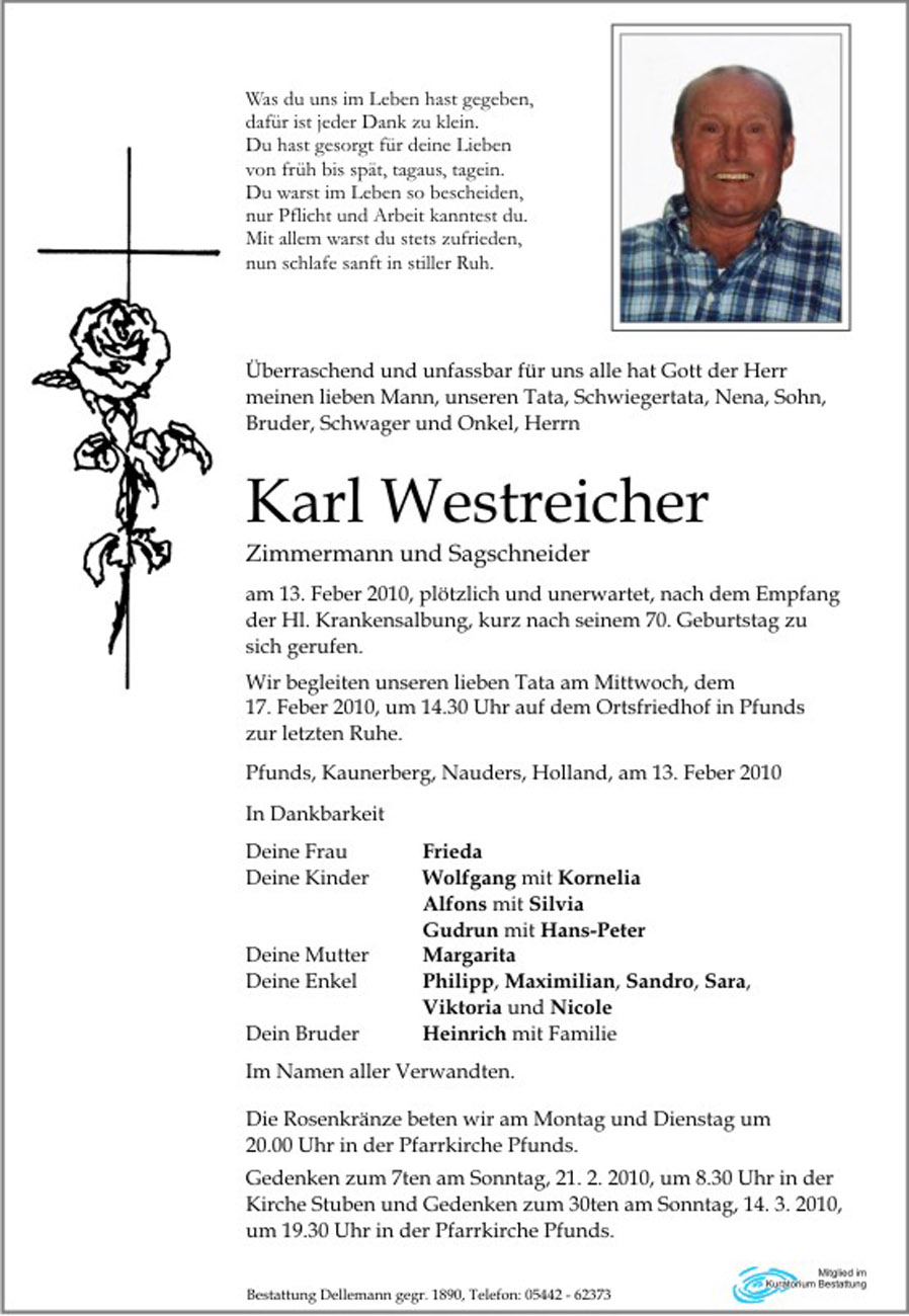   Karl Westreicher