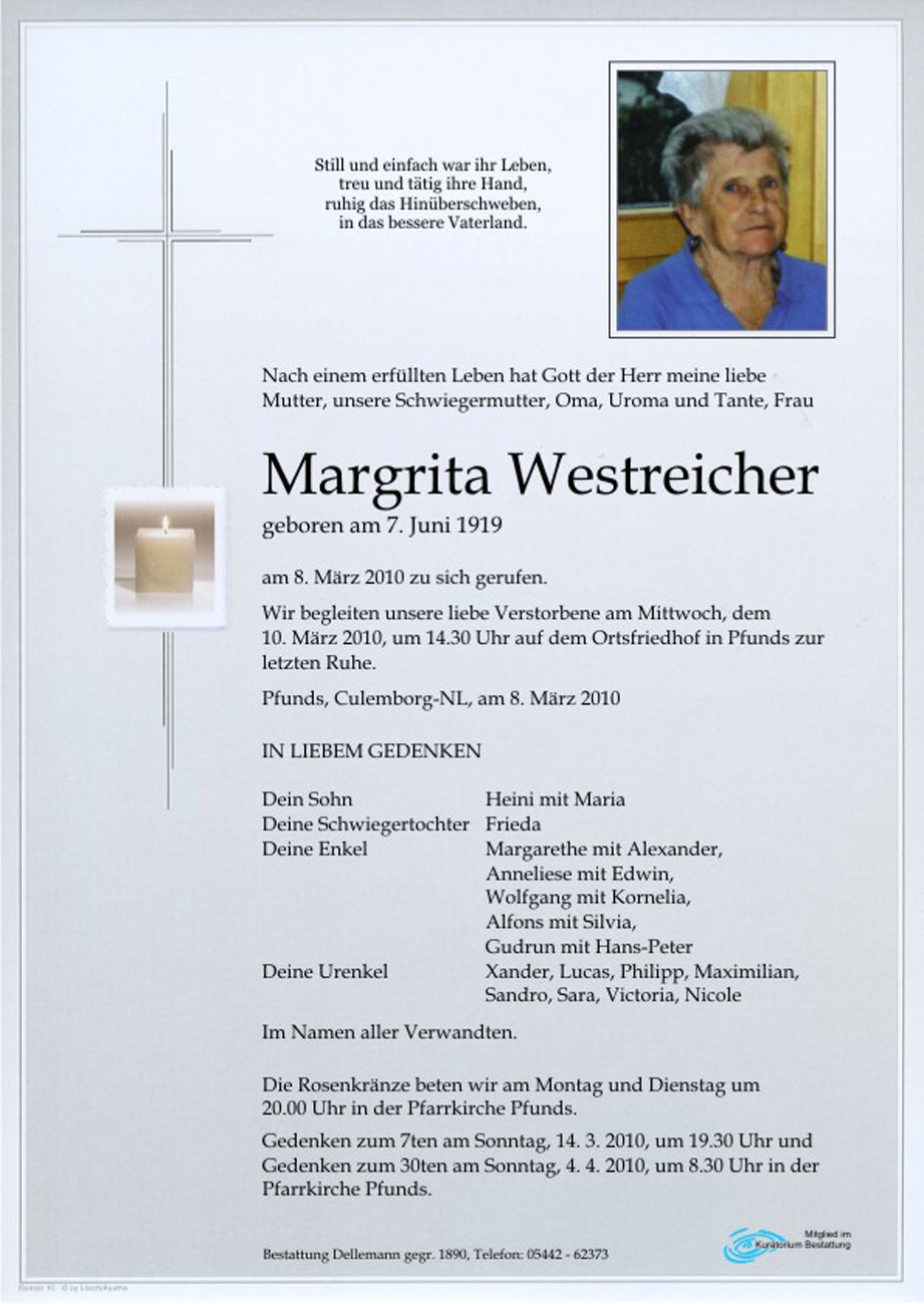  Margrita Westreicher