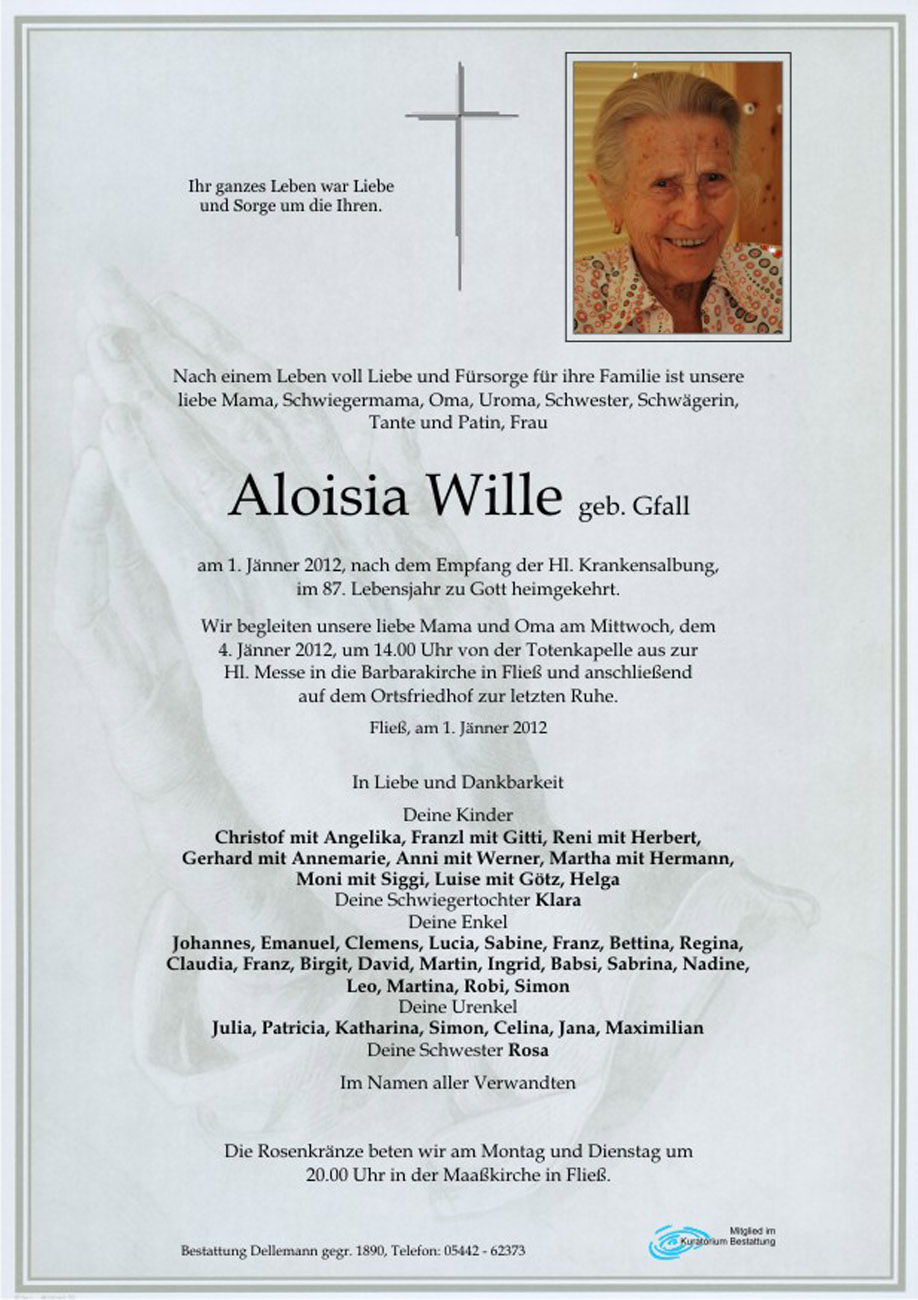   Aloisia Wille