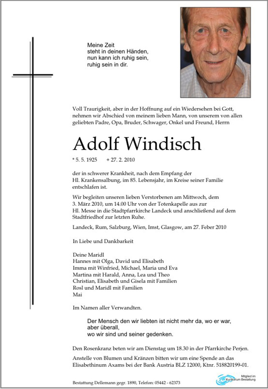   Adolf Windisch
