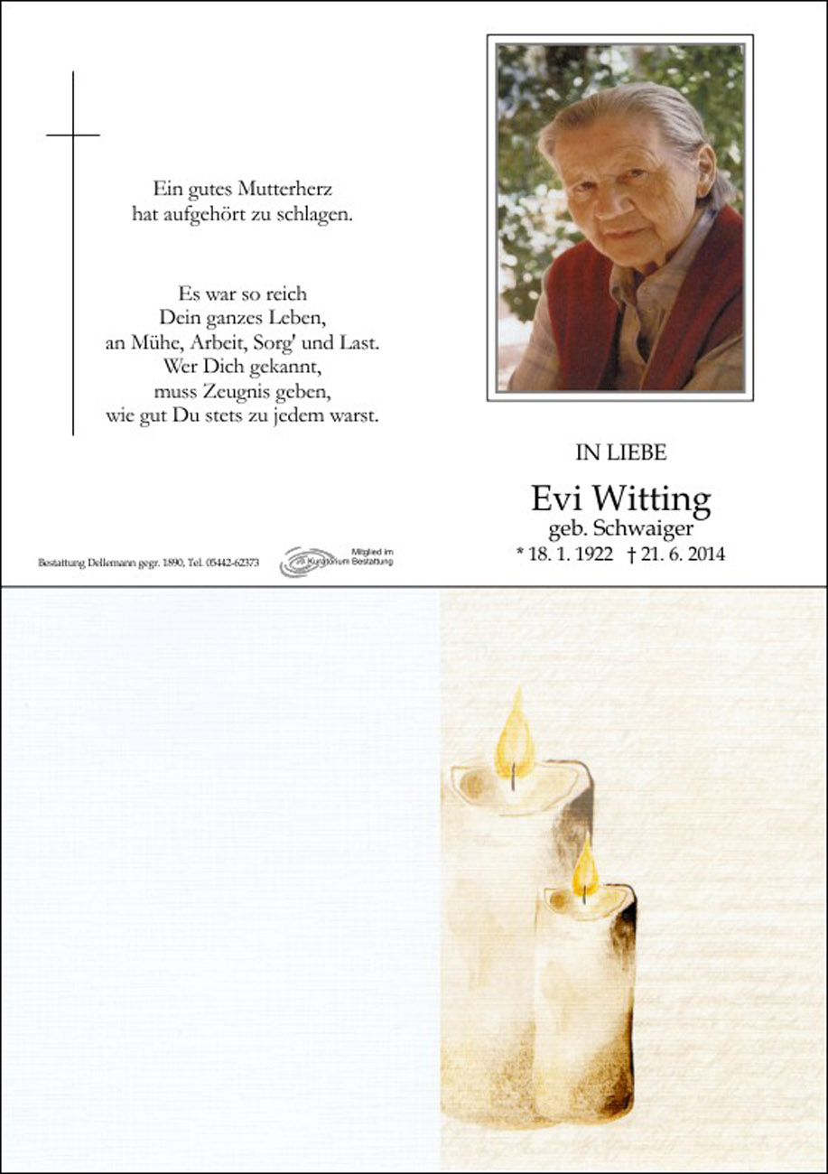 Genoveva (Evi) Witting 