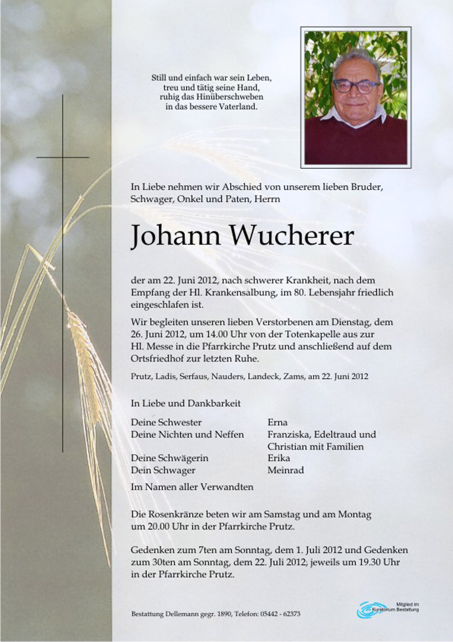   Johann Wucherer