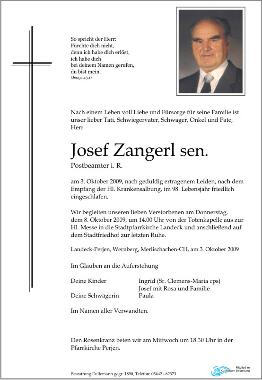   Josef Zangerl sen.