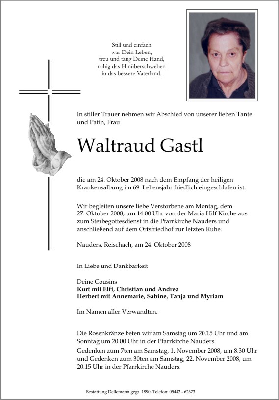    Waltraud Gastl