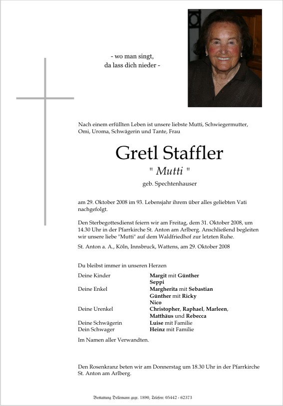    Gretl Staffler