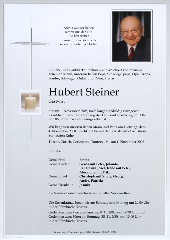   Hubert Steiner