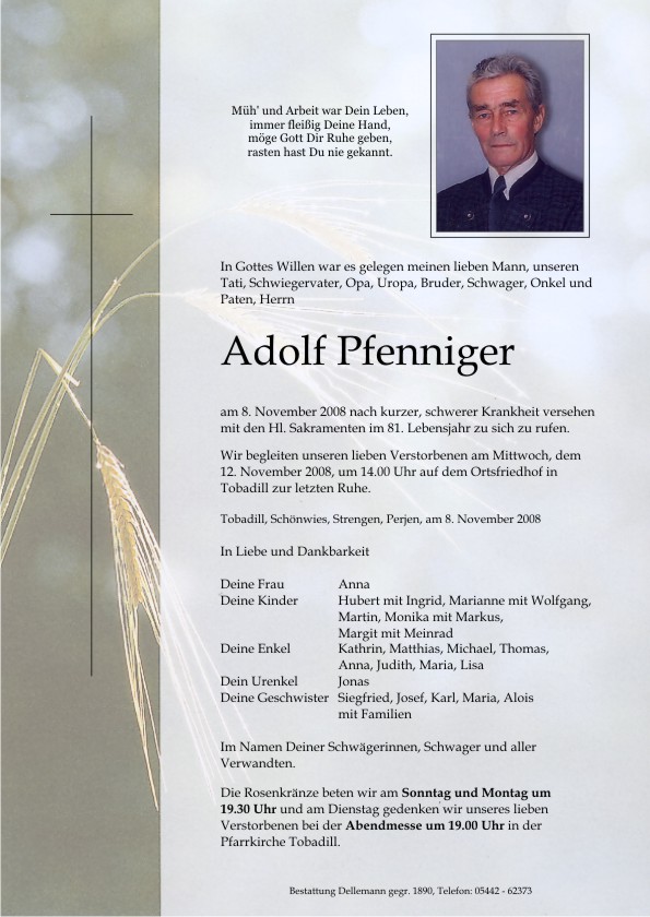    Adolf Pfenniger