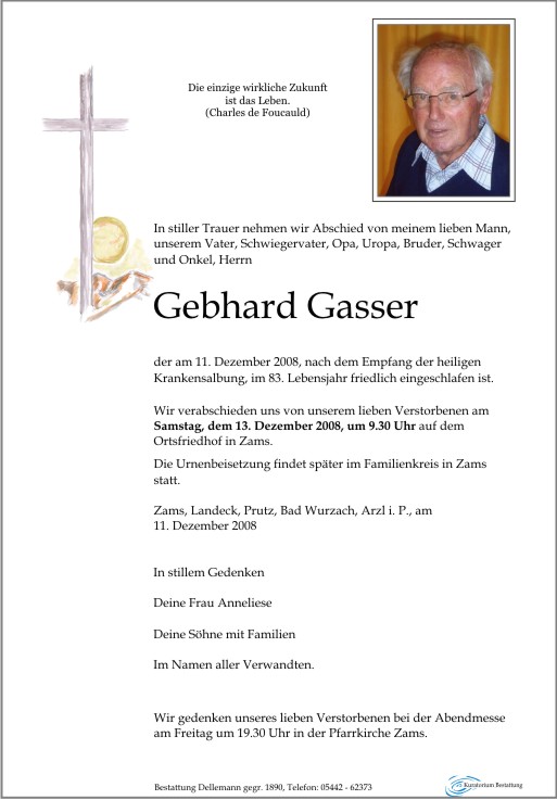    Gebhard Gasser