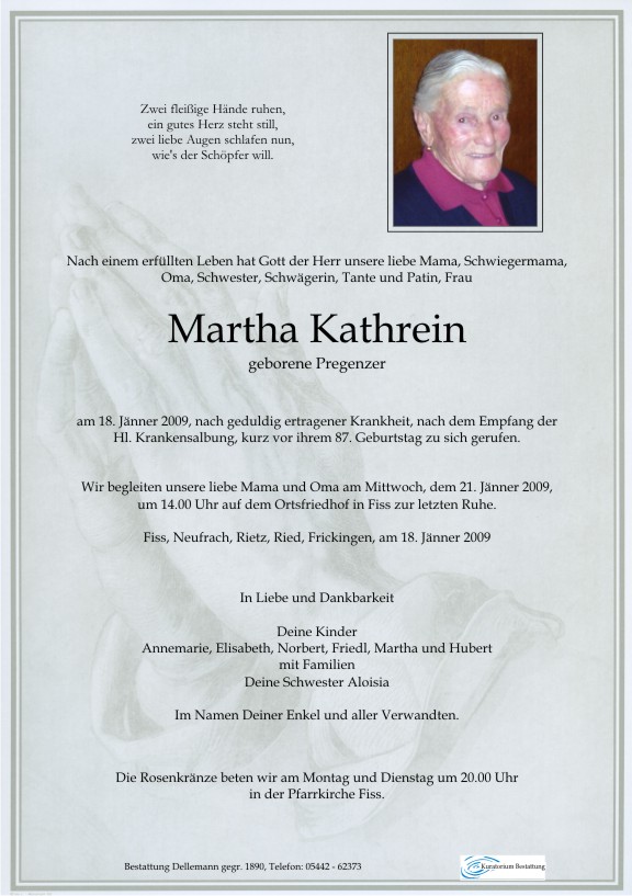    Martha Kathrein