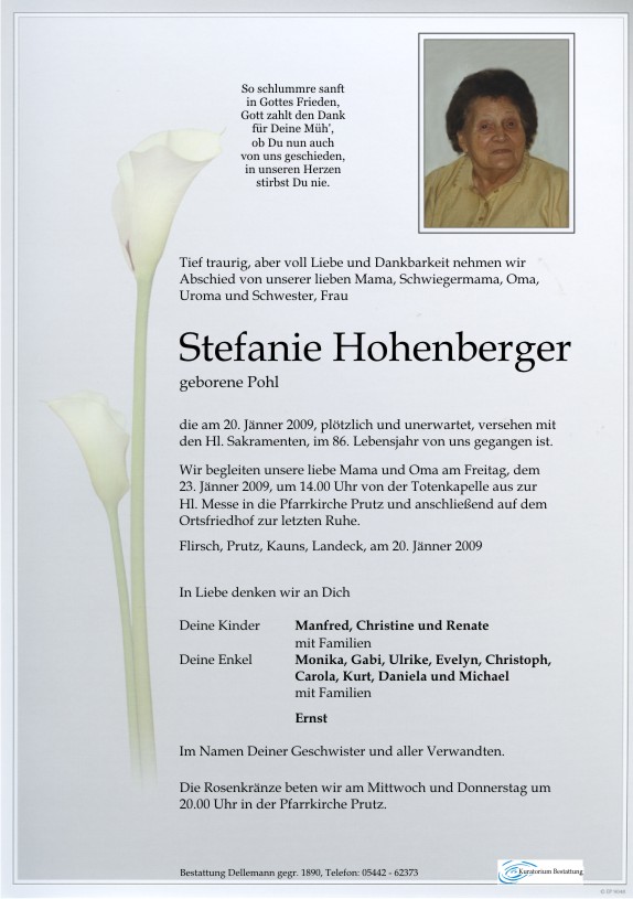    Stefanie Hohenberger