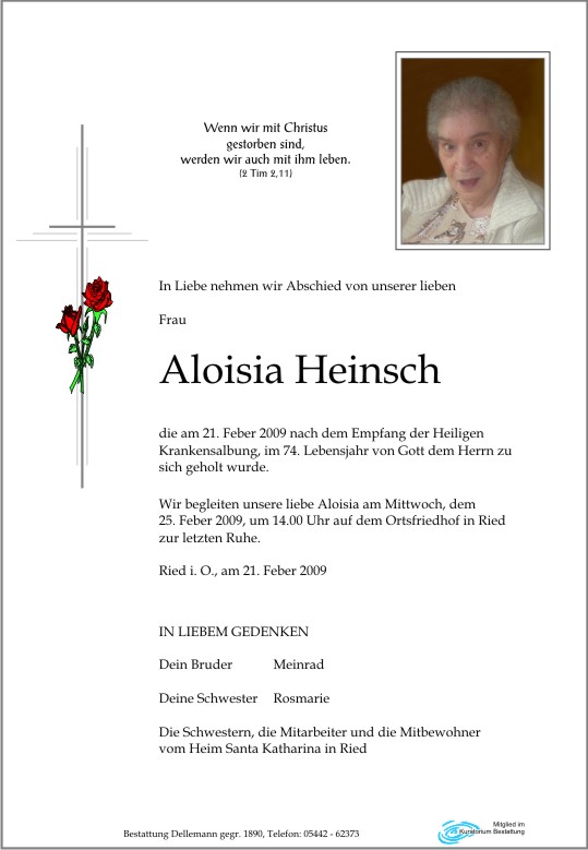    Aloisia Heinsch