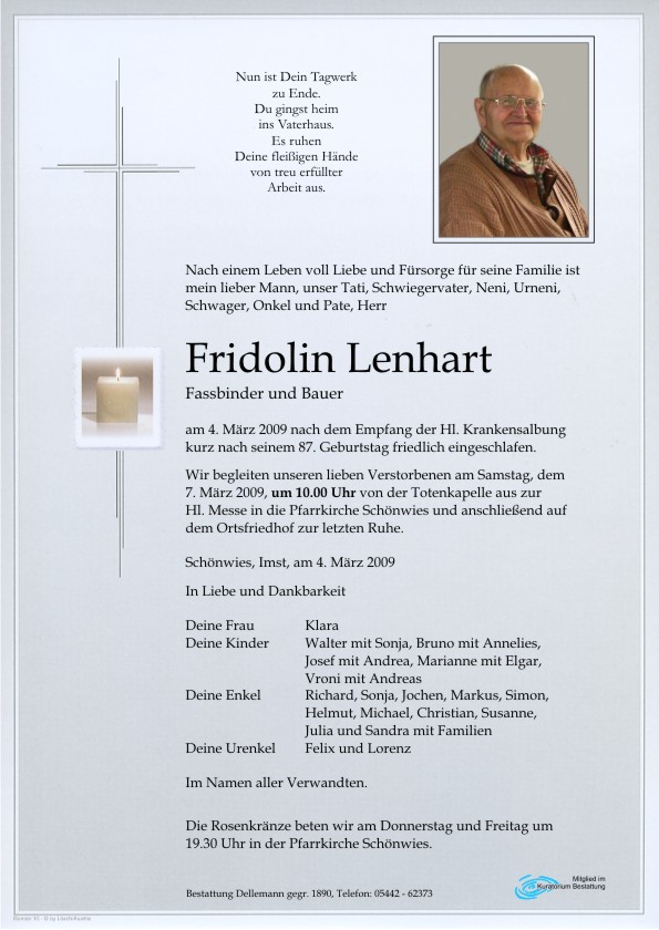    Fridolin Lenhart
