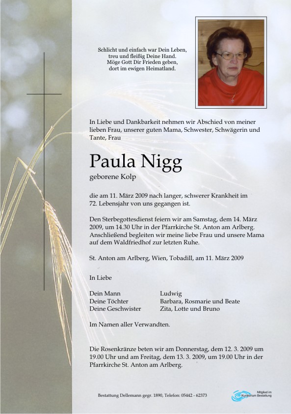   Paula Nigg
