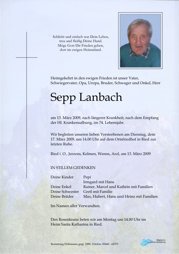    Sepp Lanbach