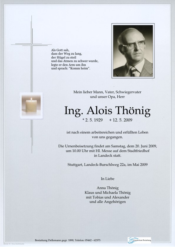   Ing. Alois Thönig