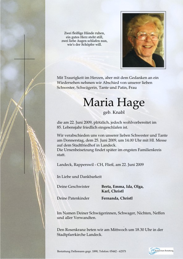    Maria Hage