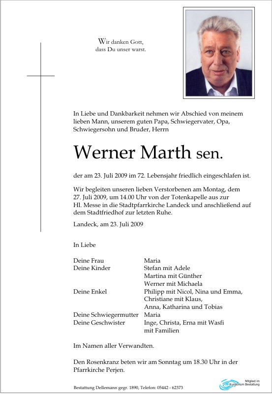    Werner Marth sen.